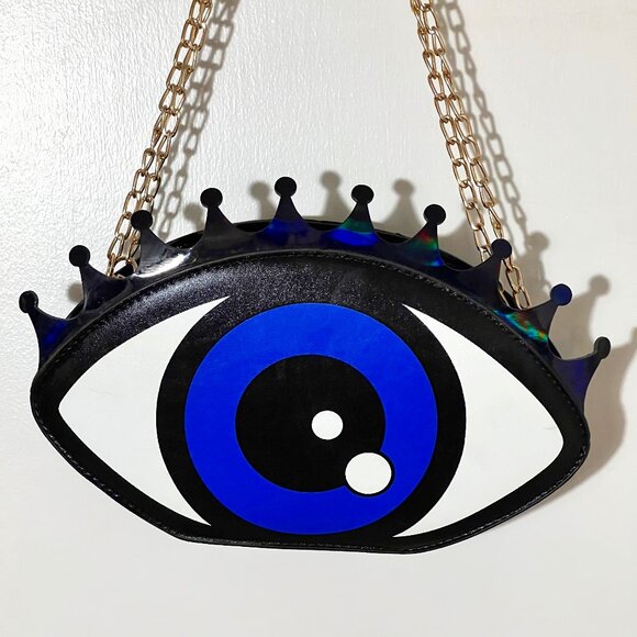 Unbranded Handbags - EVIL EYE WITH GOLD CROSSBODY CHAIN ATTACHED-NWOT